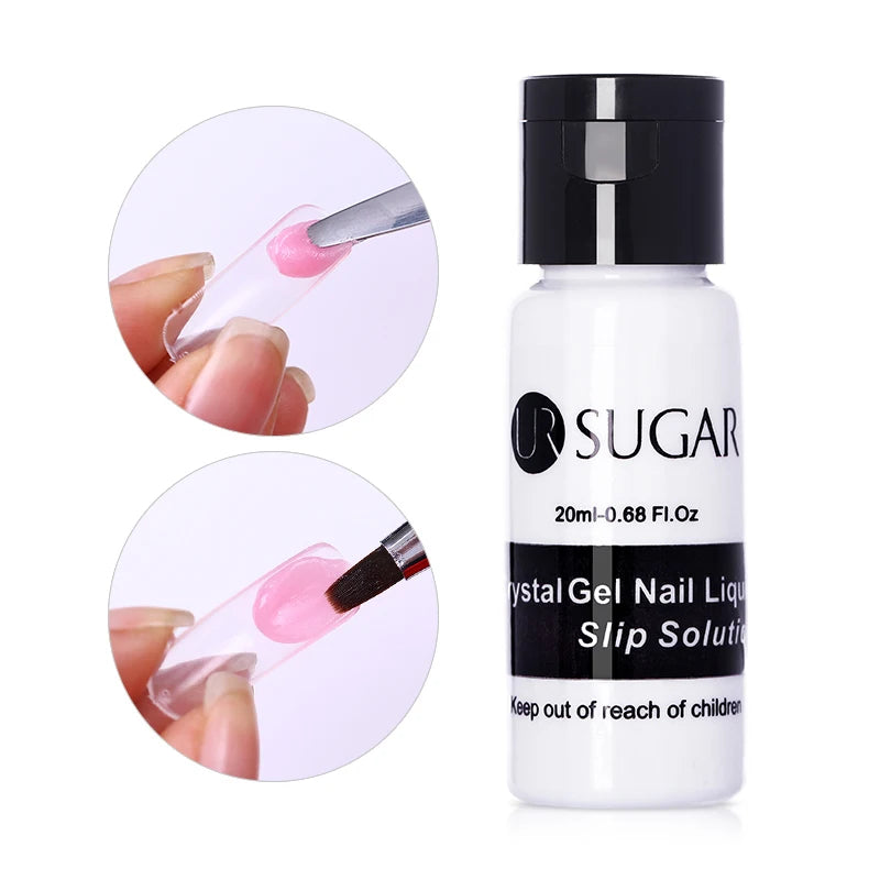 UR SUGAR Acrylic UV Gel Extension Nail Gel Kit Nude Glitter Color Fast Building Gel Nail Polish All For Manicure Nail Art Design