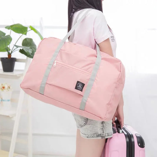 New Nylon Foldable Travel Bags Unisex Large Capacity Shoulder Bag Luggage Women WaterProof Handbags Travel Bags