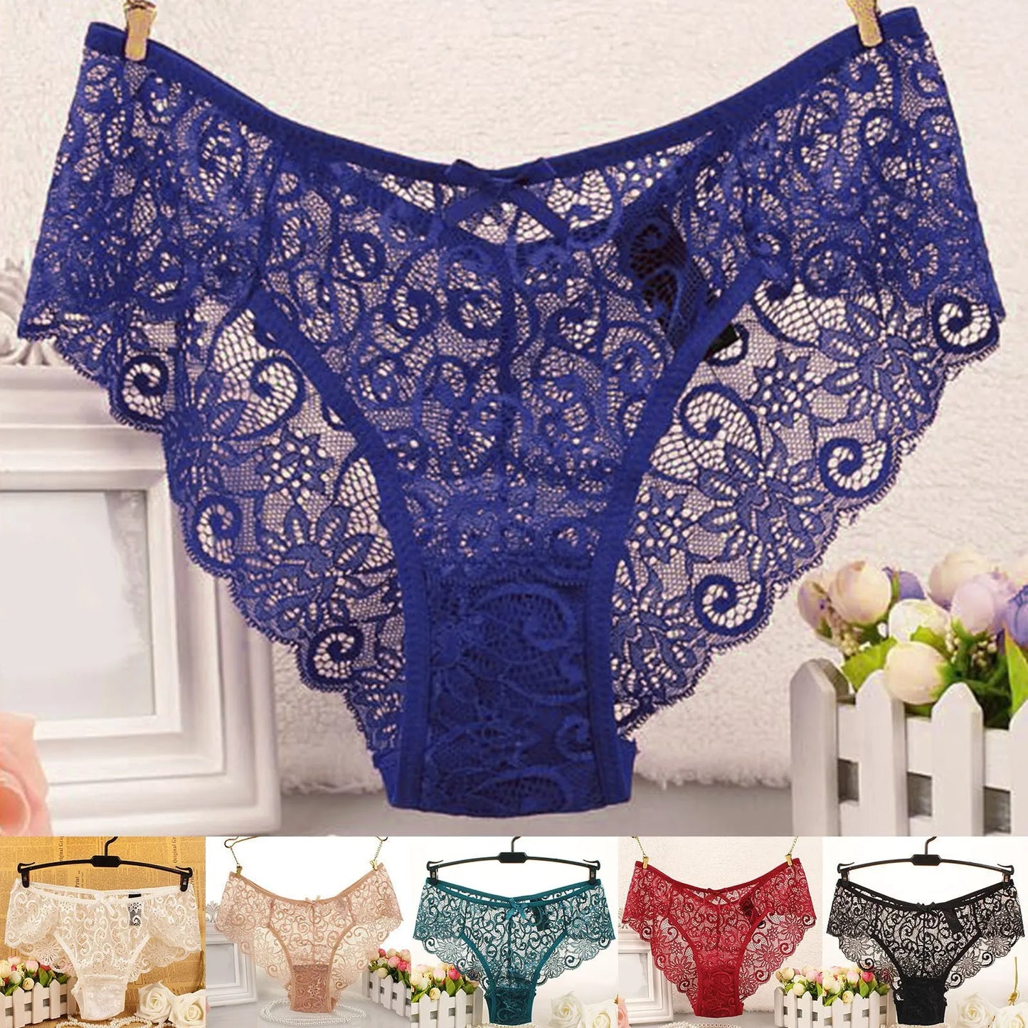 Panties For Women Plus Size Thongs Woman 2024 Women Sexy Panties Lace Cutout Hollow Waist Sexy Panties Calcinhas Feminina