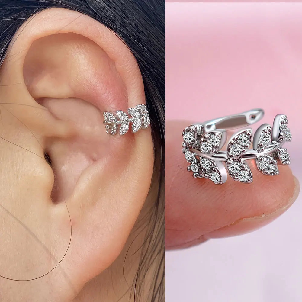 1Piece Climber Ear Cuff Ear Clip for Women CZ No Pierced C Shape Geometric Small Earcuff Ear Wrap Earcuff Clips Jewelry Gifts