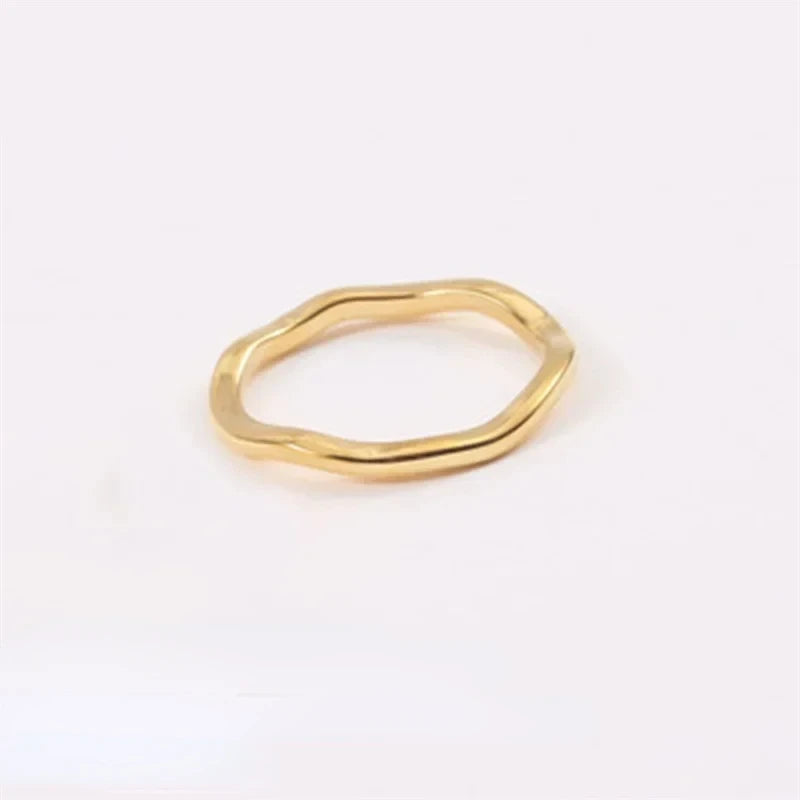 rings for women Stainless Steel ring woman Rock Square Heart Oval Classic Unisex Golden Jewelry Women ring like Wholesale