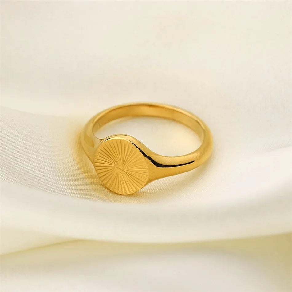 rings for women Stainless Steel ring woman Rock Square Heart Oval Classic Unisex Golden Jewelry Women ring like Wholesale