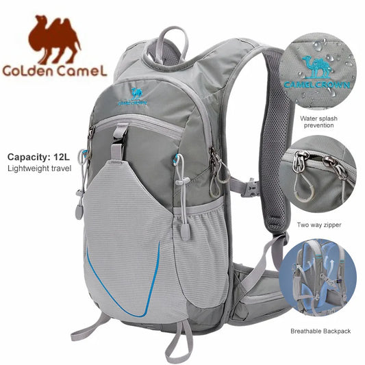 GOLDEN CAMEL 12L Mountaineering Backpacks Waterproof Camping Backpacks Climbing Bag for Men Hiking Cycling Travel Fishing